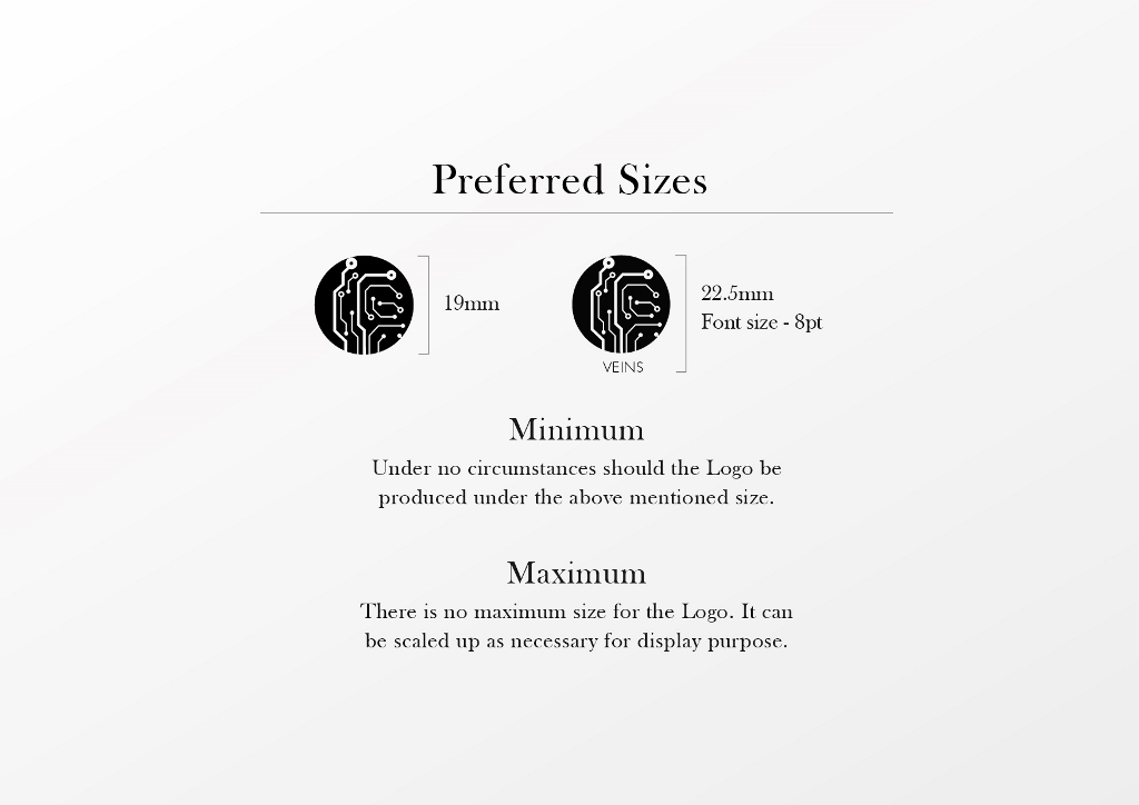 Preferred Sizes Veins